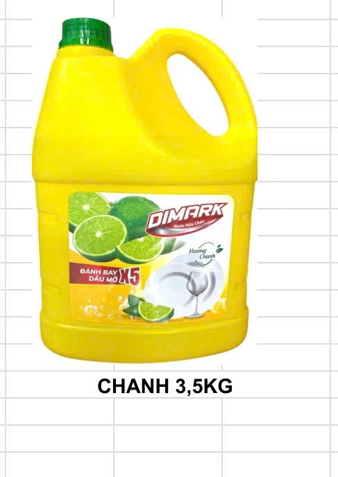Nước rửa chén Dimark 3.5kg sả chanh