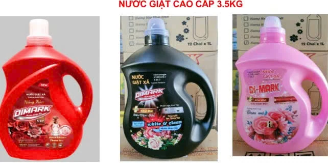 Nước giặt Dimark 3.6kg đỏ mới