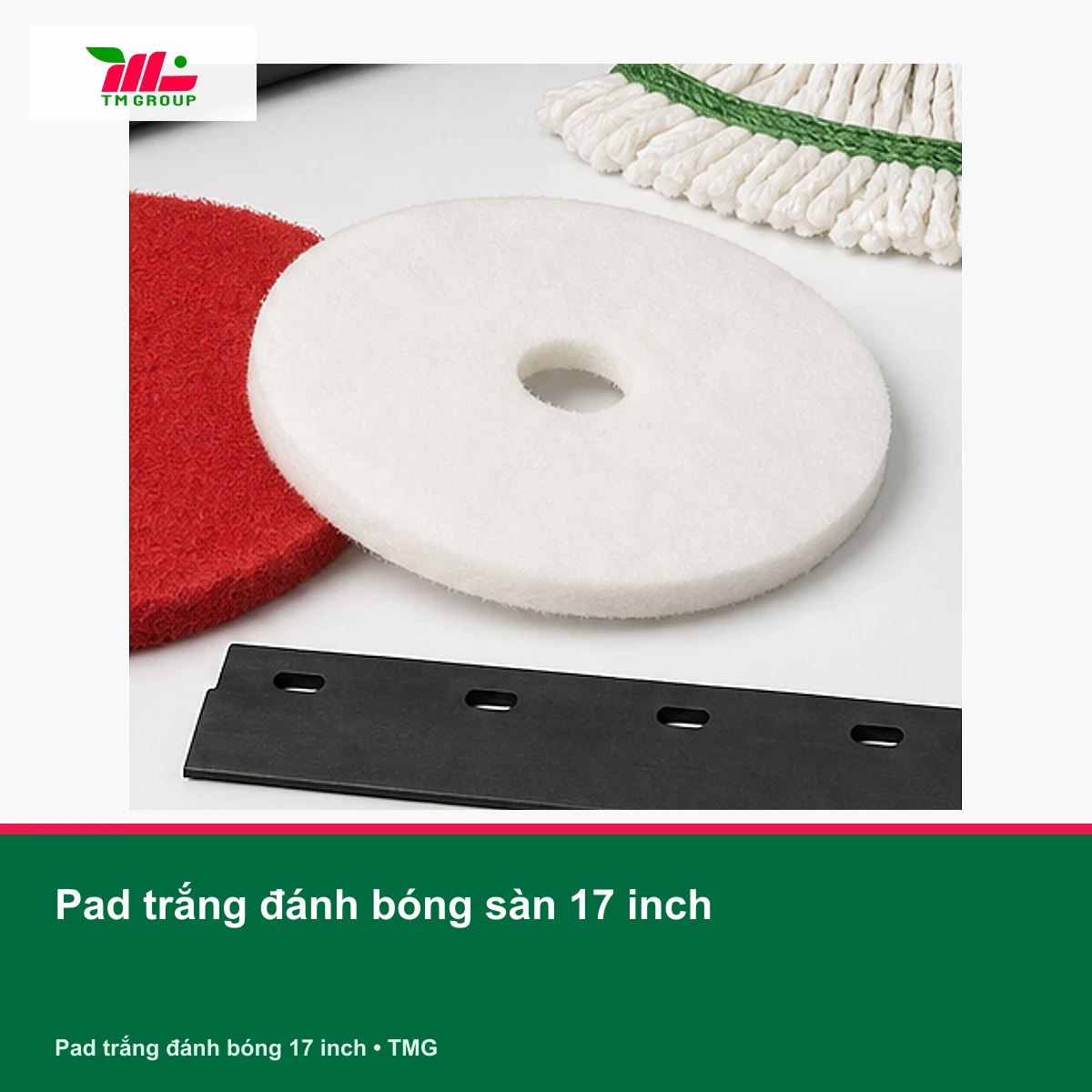 Pad trắng đánh bóng sàn 17 inch