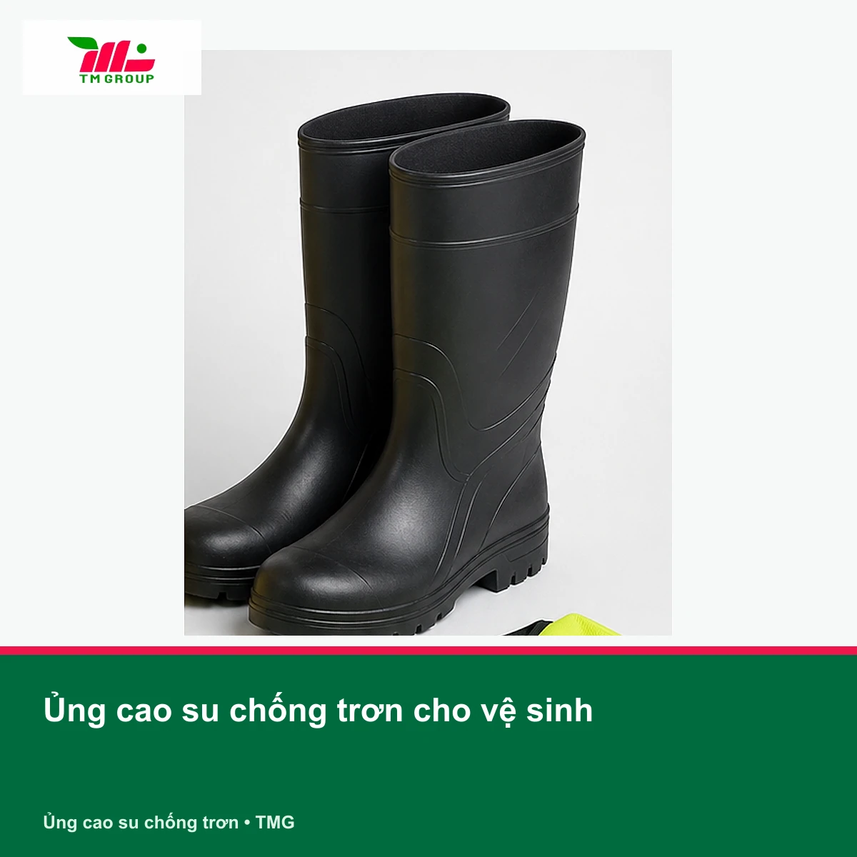 Ủng cao su chống trơn cho vệ sinh